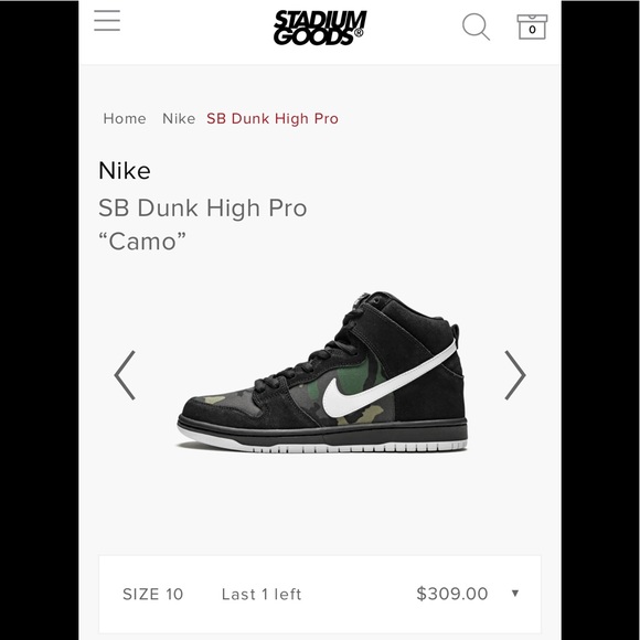 NIKE SB DUNK HIGH PRO MEN'S sz 10 - Picture 11 of 12